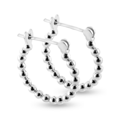 Billede af By Pind creoler sølv kugler 