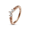 Billede af *Pandora Royal swirl Tiara ring rosaforgyldt med zirkonia sten str. 52