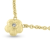 Billede af Collie hyldeblomst 8,4 mm. brill. 0,03 w/vs. 42 cm. 14 kt.