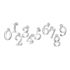 Billede af Line & Jo Miss P4 Medium antique oval number collection sølv