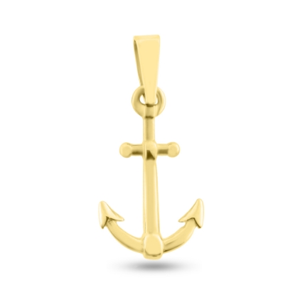 Billede af Vedhæng anker. 925s.forgyldt  20*12,5 mm. (forgyldning vil blive slidt af ved dagligt brug !)