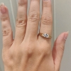 Billede af Ring syn. sten 7*5 mm. 8 kt. facon 1,8 gr. (prisen er excl. guld)