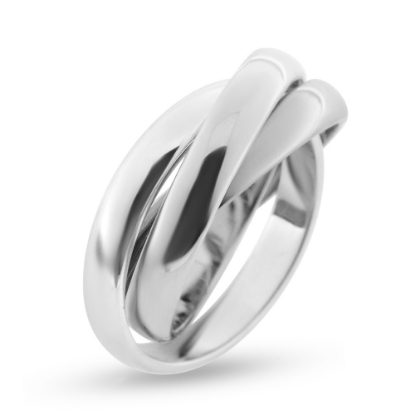 Billede af Ring 3 i en, br. 3,5 mm., tk. 1,5 mm. sølv