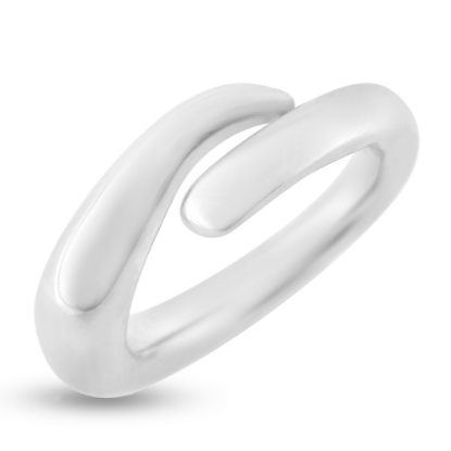 Billede af Ring forskudt skinne 925s sølv