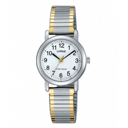 Billede af Lorus Classic dameur stål bicolour flexlænke 26mm vandbeskyttet