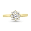 Billede af Rosetring brill. 0,25 ct. w/vs. + 8* 0,04 ct. w/vs. 14 kt. 