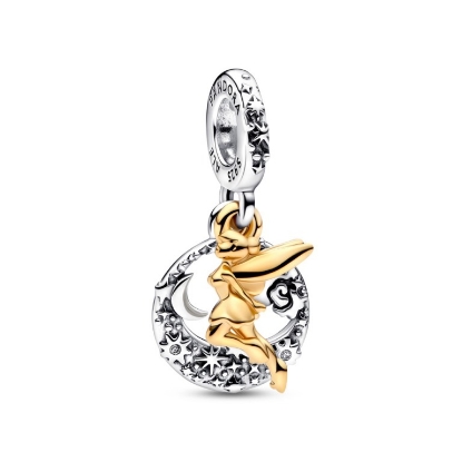 Billede af Pandora DISNEY Klokkeblomst charm sølv/forgyldt metalblanding m. cz