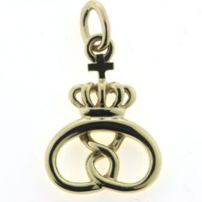 Billede af Vedhæng Bagerkringle med kongekrone