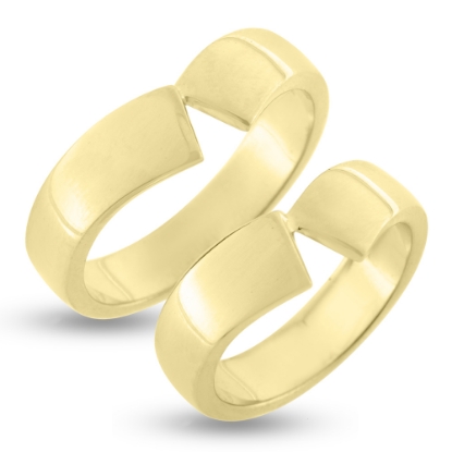 Billede af Vielses & Forlovelses ringe, forskudt