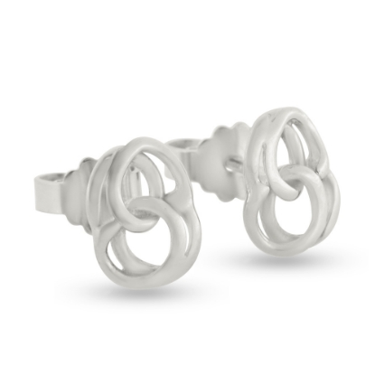 Billede af Ørestik "Bismark" i 14 kt. hvidguld