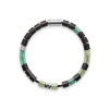 Billede af Mads Z Black Sun armbånd "North Shore" 21 cm. sort nylon m. sølv lås