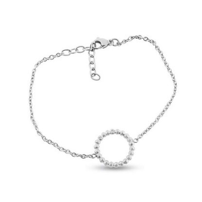 Billede af Armbånd Circles i 14 kt. hvidguld