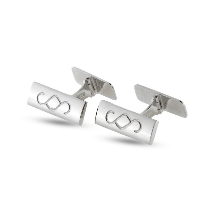 Billede af Manchetknapper med paragraftegn 14 kt. hvg.