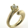 Billede af Ring med syn. zirkonia, 14 kt. 