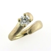 Billede af Ring med syn. zirkonia, 14 kt. 