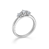 Billede af Mads Z "Crown Trinity" ring 14 kt hvidguld m. 0,34ct. W.SI str. 60
