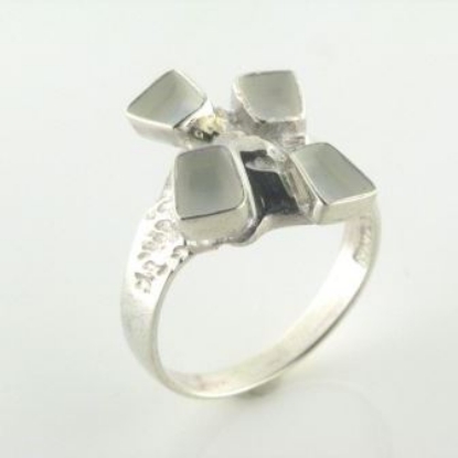 Billede af Tand ring 925 s. med 4 tænder