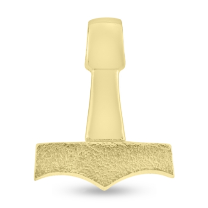 Billede af Vedhæng thorshammer 925s forgyldt (hj. 26,5 br. 21,5  tyk. 3,7 mm)