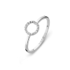Billede af Spirit Icons Halo ring 14 karat hvg. med ialt 0,075 ct. w/vs str. 58