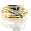 Billede af Ring med guldtråde (uden hjerte og sten) 14 kt. (Trådring)