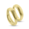 Billede af Vielses/forlovelses ringe bølget, massive 8 kt.