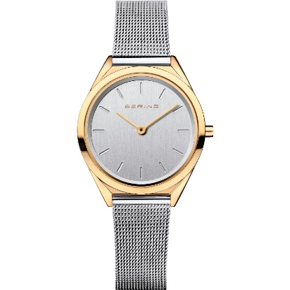 Billede af Bering Classic ultra slim dameur stål meshlænke 31mm safirglas 3ATM