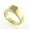 Billede af Herrering massiv, plade 7,5*7,5 mm. 14 kt.