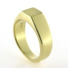 Billede af Herrering massiv, plade 7,5*7,5 mm. 14 kt.