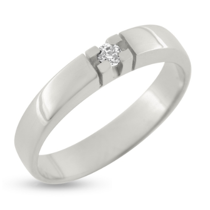 Billede af Ring m. brill. 0,06 w/vs. 14 kt. hvg.