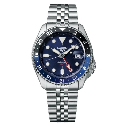 Billede af Seiko 5 Sports GMT automatic herreur stål 42mm mineralglas 10bar