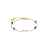 Billede af Spirit Icons Confetti armbånd forgyldt sølv m. multifarvet krystal (17-19 cm)