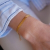 Billede af ENAMEL Copenhagen Carla armbånd forgyldt sølv (15,5 + 2cm)