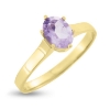 Billede af Ring "Glory" m. ægte ametyst 14 karat guld