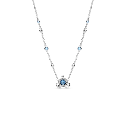 Billede af *Pandora Disney Cinderella halskæde m. græskar vedhæng og zirkonia