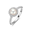 Billede af Spirit Icons Malibu Pearl ring sølv m. fvp + cz (str. 52)