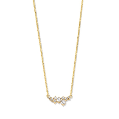 Billede af Spirit Icons Aria halskæde forgyldt sølv m. cz (42-45 cm)