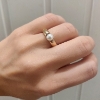 Billede af Ring i 14 kt. med ferskvandsperle (faconpris - ekskl. guld)