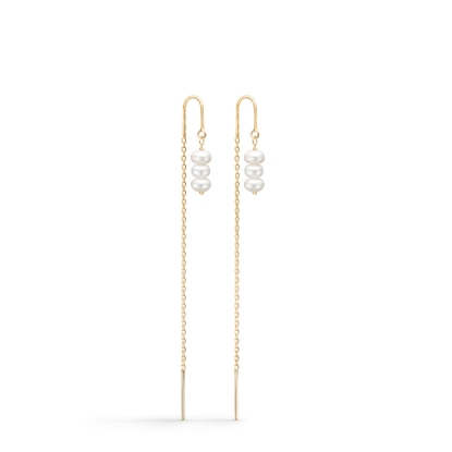 Billede af Mads Z "Ashley" øreringe 8 kt. guld m. kulturperler