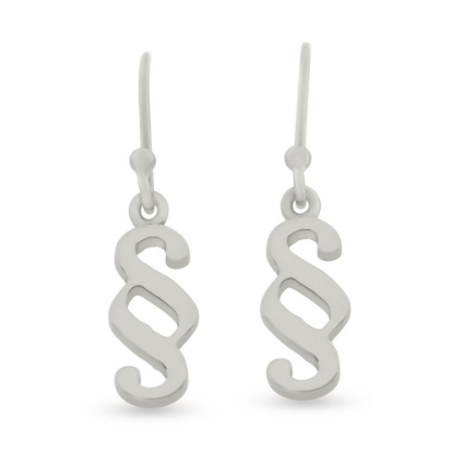 Billede af Ørehængere bøjle, paragraftegn 14 kt. hvg.