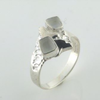 Billede af Tand ring m. 2 tænder 925s