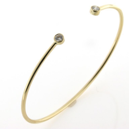 Billede af Armring 2 brill. a 0,15 w/vs. 14 kt.