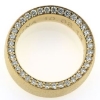 Billede af Ring med 34 brill. a 0,03 w/vs. på en side br. 8 mm. 14 kt.