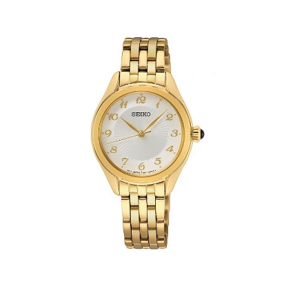 Billede af Seiko Caprice dameur kvarts guld 29mm stål 5atm