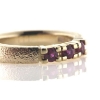 Billede af Alliancering 3 rubiner a ca. 0,10 ct. 14 kt.