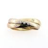 Billede af Ring 3 i en, 3,0 mm. 5 brillanter a 0,02 w/vs. 14 kt. (-59)