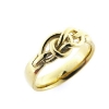 Billede af Ring med knob "pælestik" 8 kt. (str. 60-69)