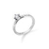 Billede af Mads Z 14 kt. hvidguld ring "Crown" m. 0,24ct. W.SI str 60