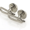 Billede af Kjoleknapper knude, massiv dia. 7,6 mm. 14 kt. hvg. (flad bagside)