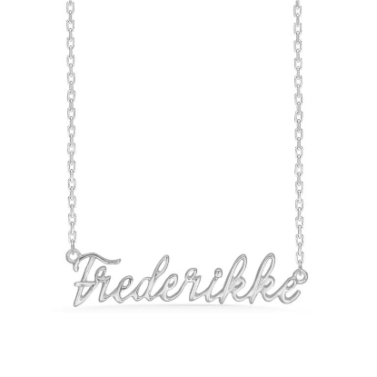 Billede af Studio Z "Name Tag - FREDERIKKE" halskæde sølv (40-45 cm)