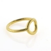 Billede af Ring Circles 11 mm. 925s forgyldt (overflade sand) 